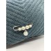 Broche Alfinete com Perola Prata 