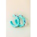Brinco Nina Azul Turquesa 