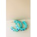 Brinco Nina Azul Turquesa 
