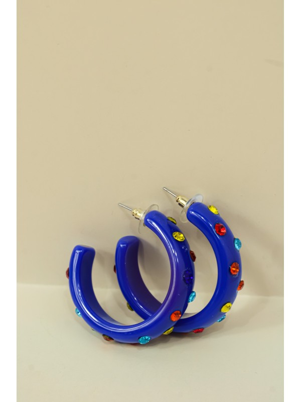 Brinco Nina Azul Royal