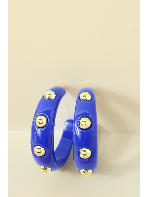 Brinco Nanda Azul Royal