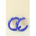 Brinco Nanda Azul Royal