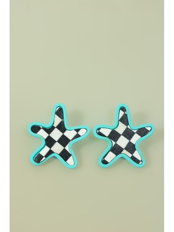 Brinco Star Azul Turquesa