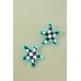 Brinco Star Azul Turquesa
