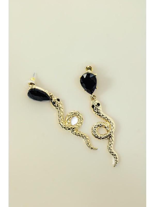 Brinco Chiara Preto/Dourado 
