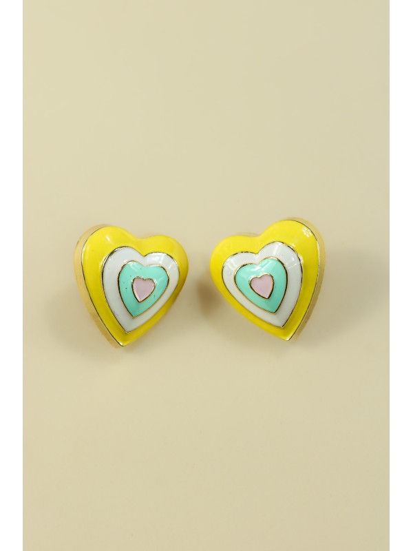 Brinco Claudia Amarelo